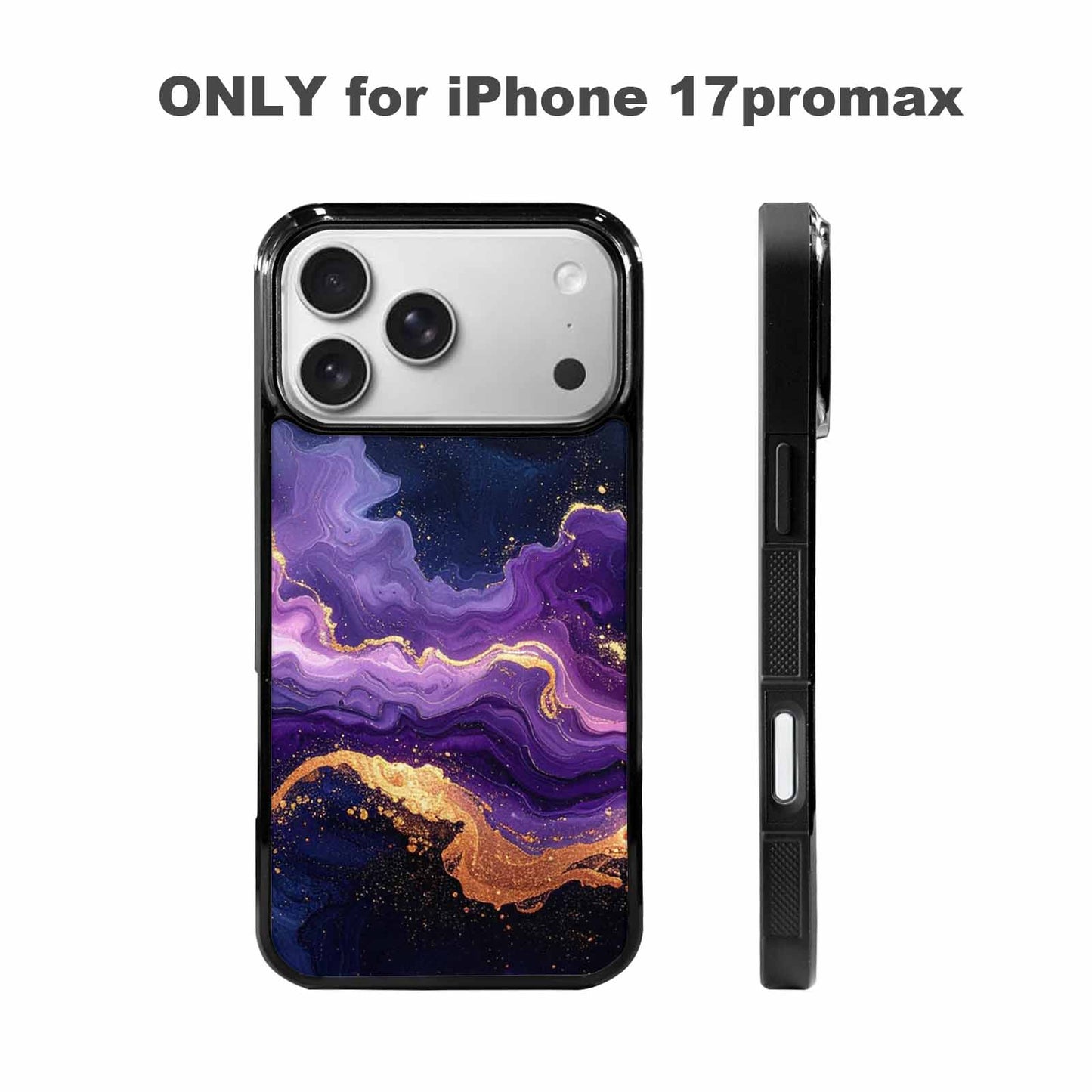 iPhone 17 Pro Max Case — Seamless Repeating Pattern Of Galaxy Space, Custom Printed Phone Case
