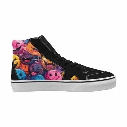 MEN'S Melting Moon Smiley High Top Canvas Dreamcore Shoes