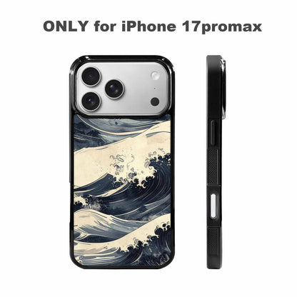 iPhone 17 Pro Max Case — Vintage Americana Wave Retro Vintage, Custom Printed Phone Case