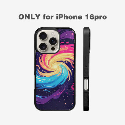 iPhone 16 Pro Case — Love Wins Galaxy Seamless Pattern Vibrant, Custom Printed Phone Case