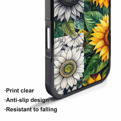 iPhone 17 Air Case — Small Sunflower Pattern Randomly Varying Floral, Custom Designed Case Cover