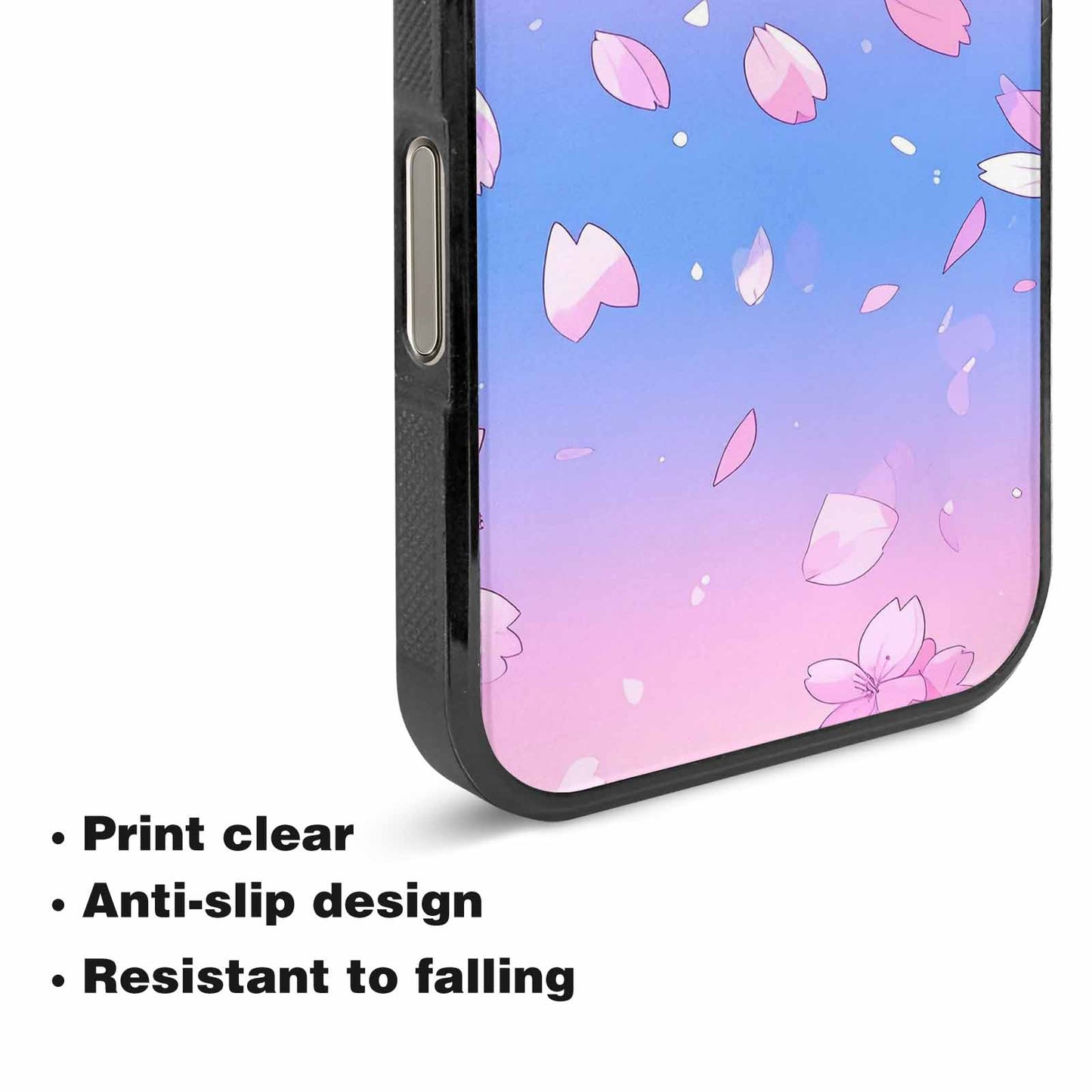 iPhone 16 Pro Max Case — Anime Cherry Blossom Custom, Custom Made Phone Cover