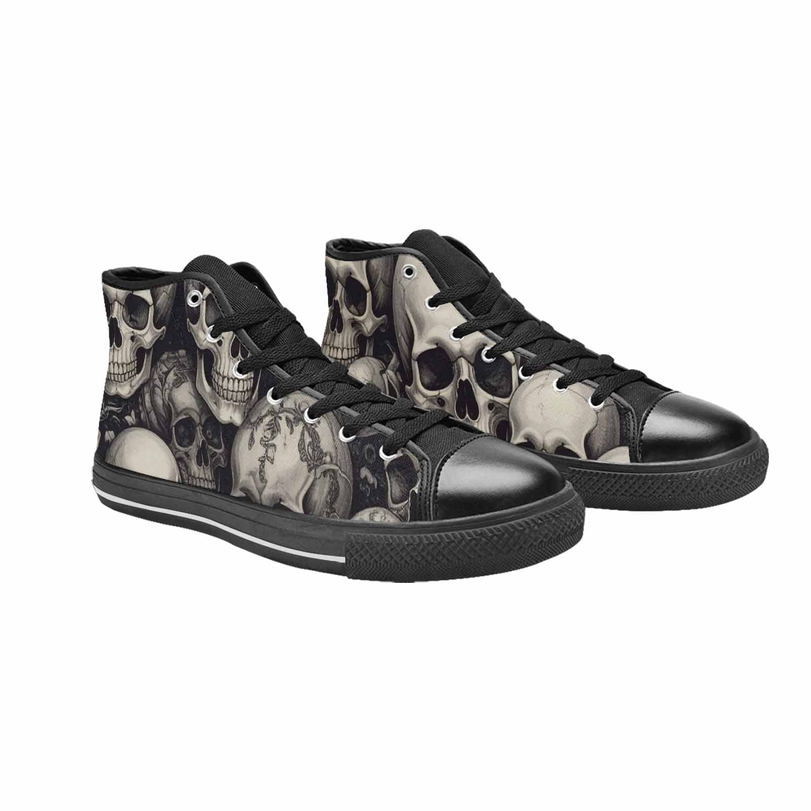 MEN'S Skulls - Classic High Top Canvas Wallpaper Art Custom Sneakers