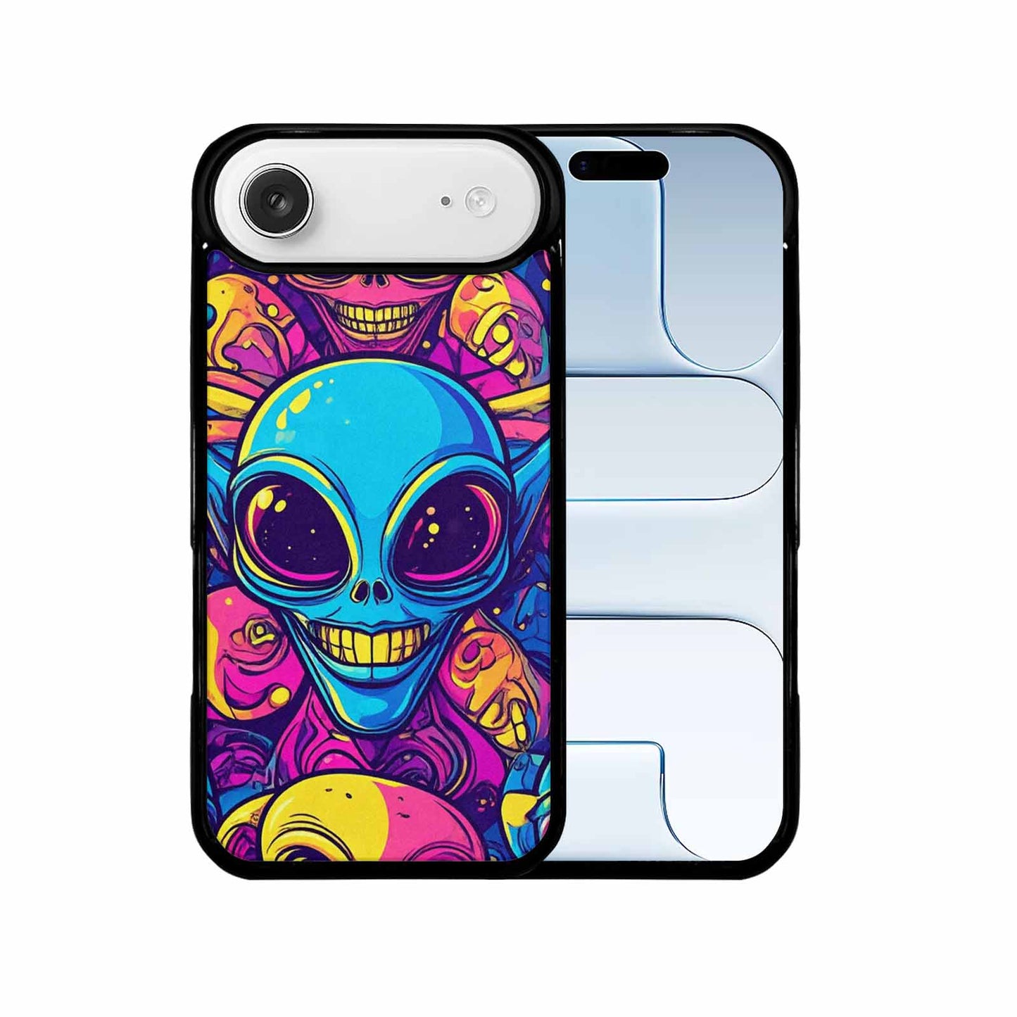 iPhone 17 Air Case — Alien Ufo Cartoon Art Pattern Alien, Custom Art Phone Cover