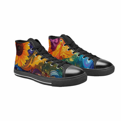 MEN'S Blend All Versions High Top Canvas Vibrant Chaos Sneakers