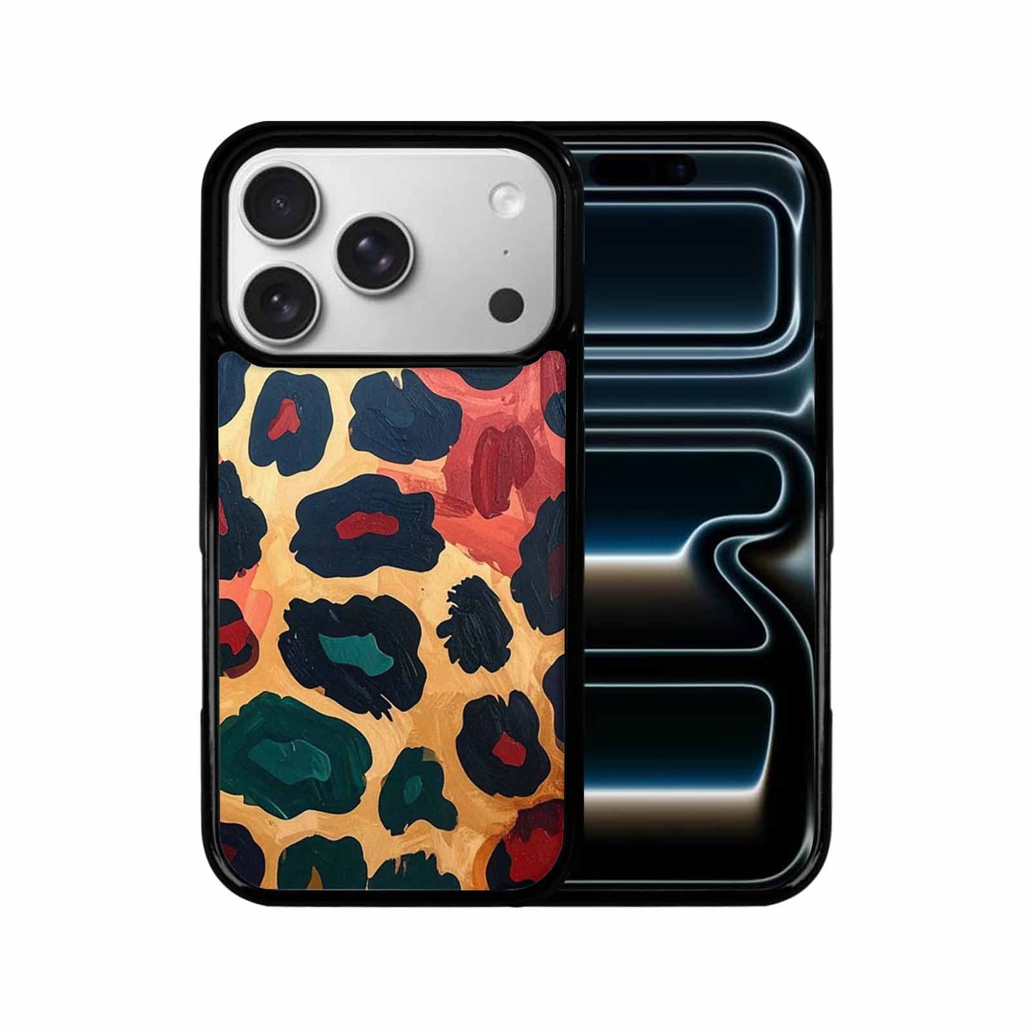 iPhone 17 Pro Case — Leopard Wallpaper Print Animal Print, Customized Protective Case