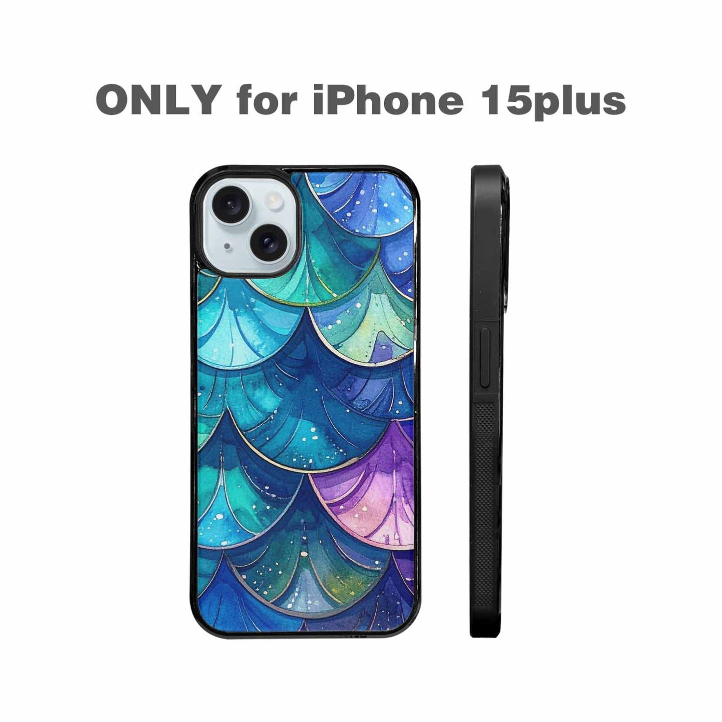 iPhone 15 Plus Case — Mermaid Scale, Custom Phone Case