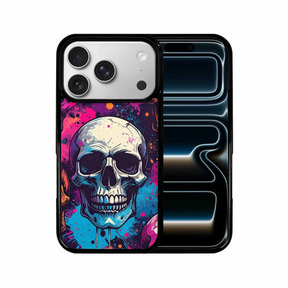 iPhone 17 Pro Case — Skulls Splatter Comic Gothic Skulls, Custom Designed Case Cover