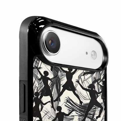 iPhone 17 Air Case — Bold Dancing Figure Line Art Original, Original Design Phone Case