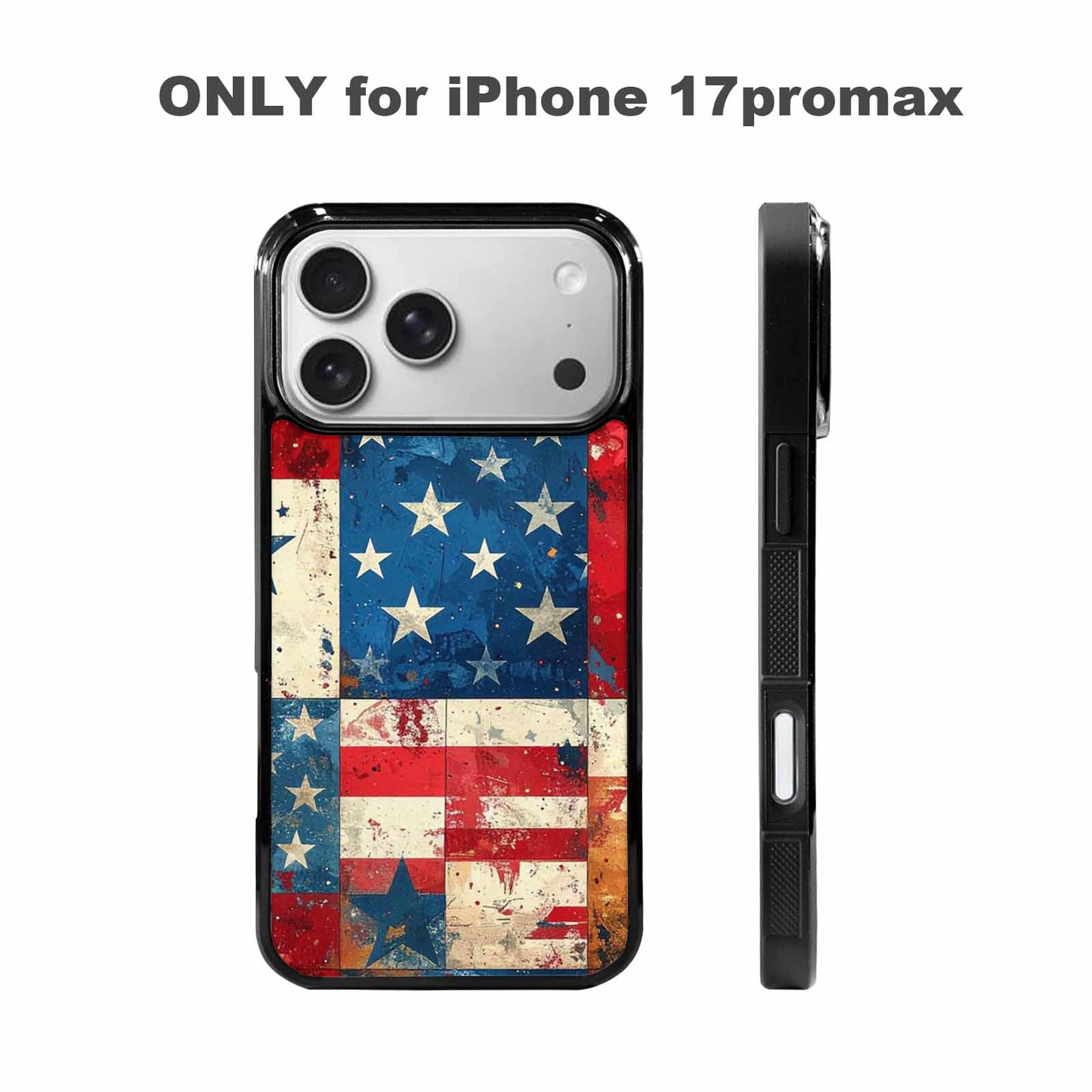 iPhone 17 Pro Max Case — Small American Flag Stars Galaxy Space, Original Design Phone Case