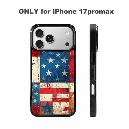 iPhone 17 Pro Max Case — Small American Flag Stars Galaxy Space, Original Design Phone Case
