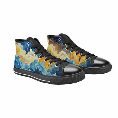 WOMEN'S Lightning Bolt High Top Canvas Cottagecore Shoes