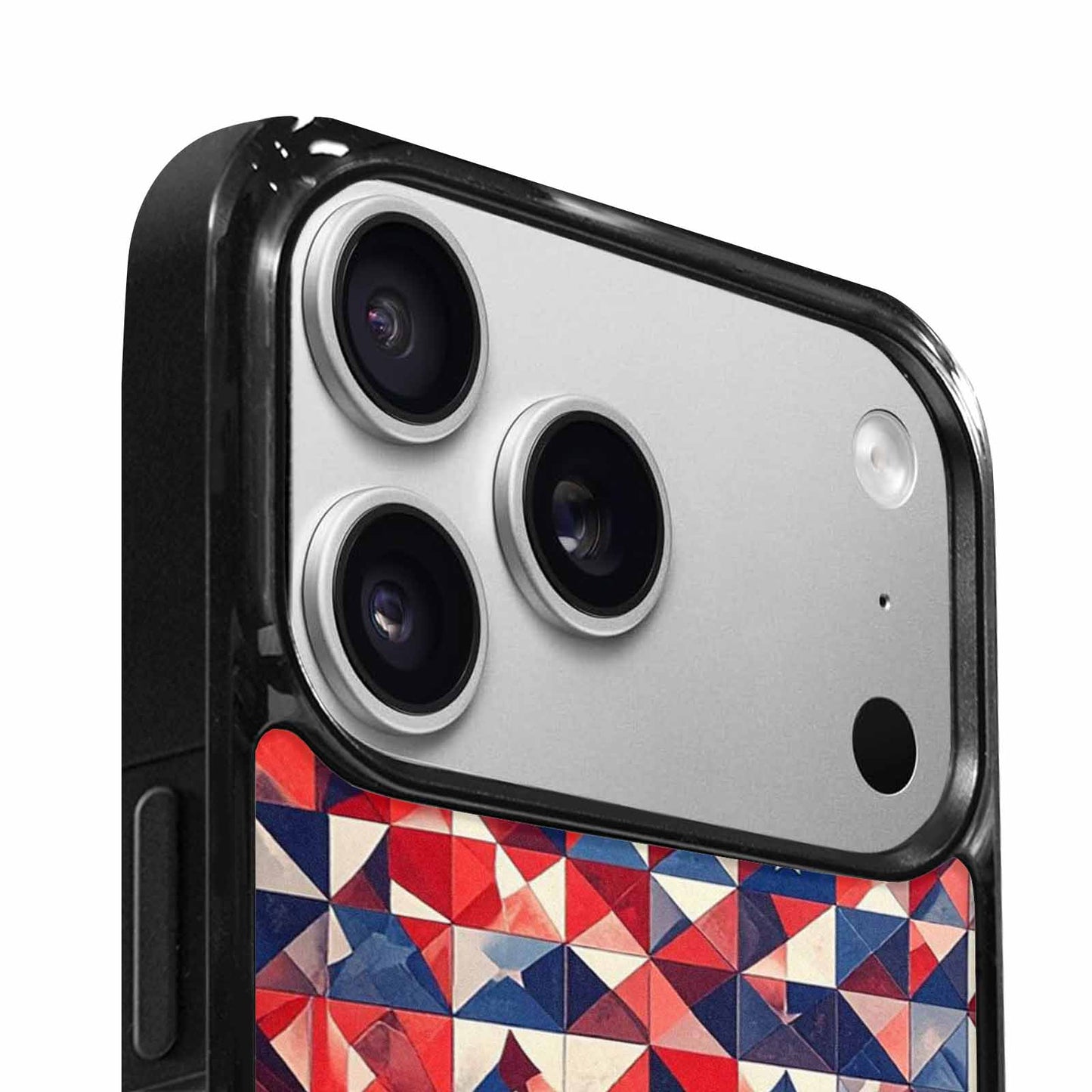 iPhone 17 Pro Max Case — Small American Flag Stars Galaxy Space, Custom Printed Phone Case
