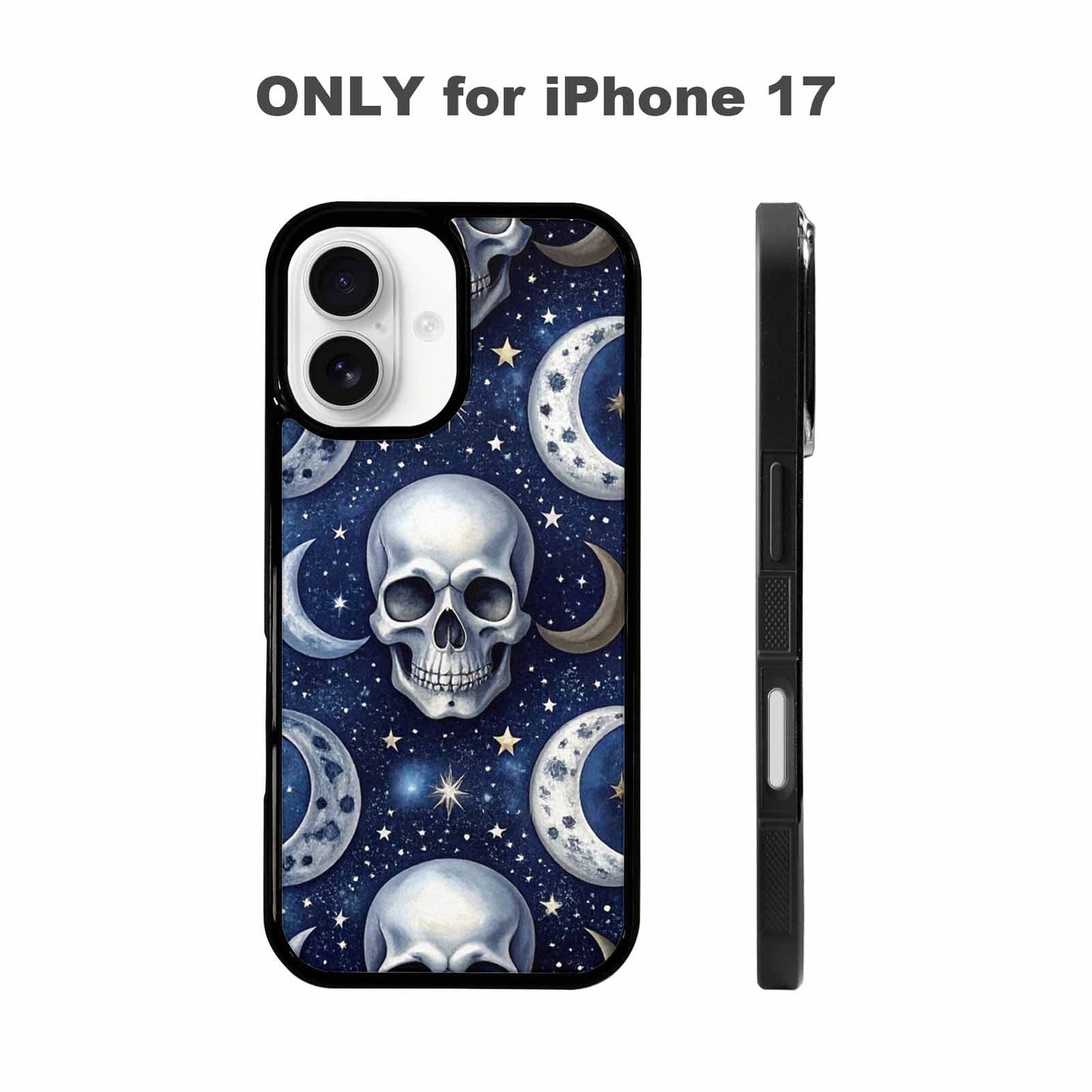 iPhone 17 Case — Skull Dark Art Gothic Print Gothic, Custom Print Case Cover