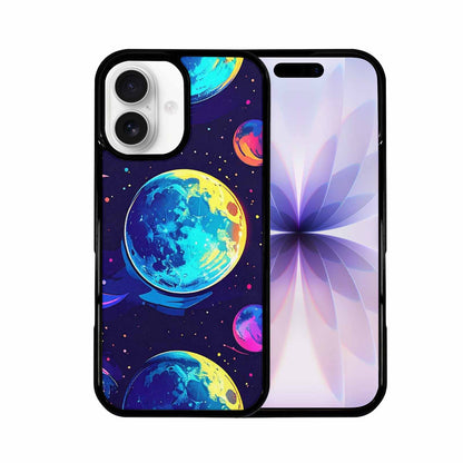 iPhone 17 Case — Neon Winter Moon Cartoon Cute, Personalized Phone Case