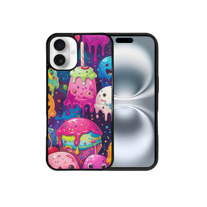 iPhone 16 Plus Case — Melting Ice Cream Monster Charac, Customized Protective Case