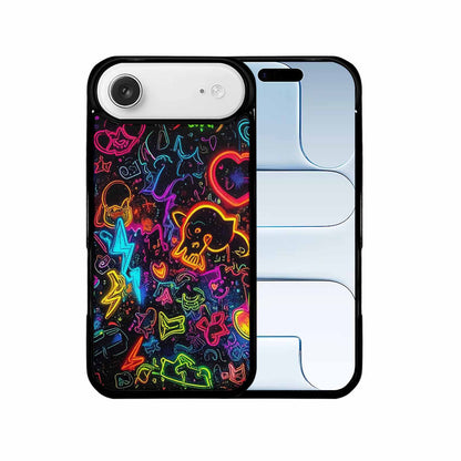 iPhone 17 Air Case — Neon Glow Sticker Icon Collage Original, Custom Made Phone Cover