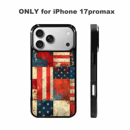 iPhone 17 Pro Max Case — Small American Flag Stars Galaxy Space, Custom Phone Case