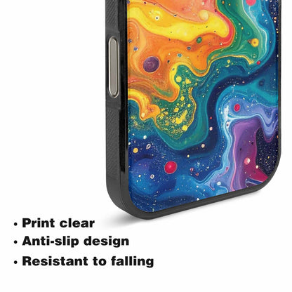 iPhone 16 Pro Max Case — Galaxy Art Colorful Cosmic Dust Small, Personalized Phone Case