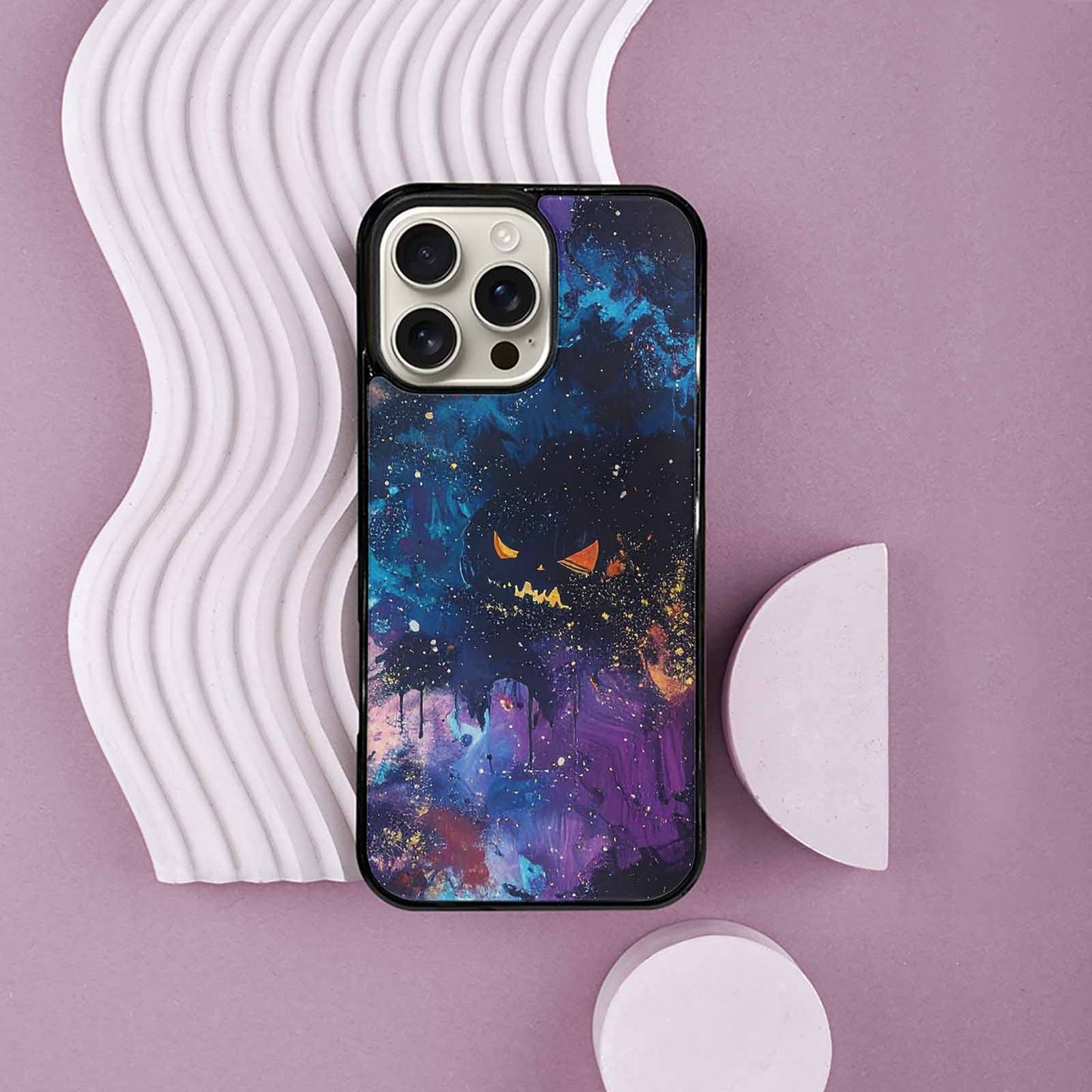 iPhone 16 Pro Max Case — Eamless Repeating Pattern Of Overlapping Pumpkin, Custom Phone Case