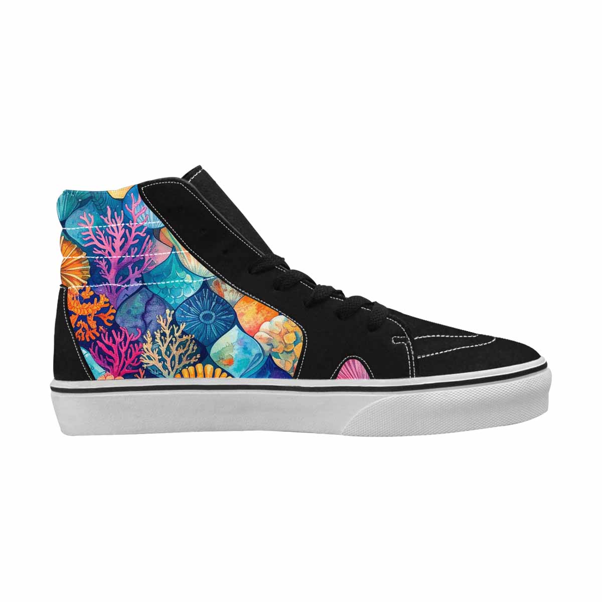 WOMEN'S Fish Scale Coral High Top Canvas Dreamcore Sneakers