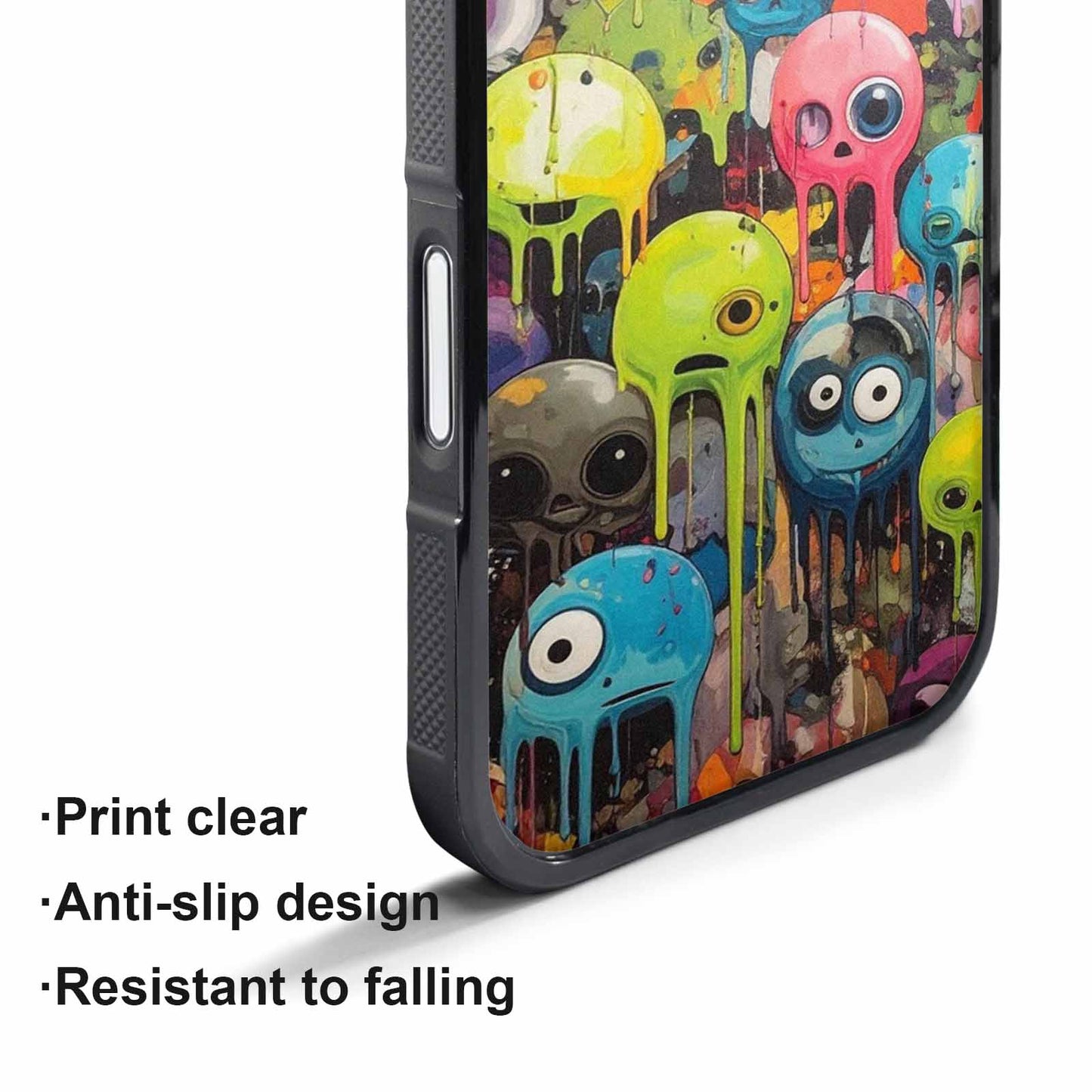 iPhone 17 Pro Max Case — Aliens Camomelting Aliens Patt Alien Scifi, Custom Designed Case Cover