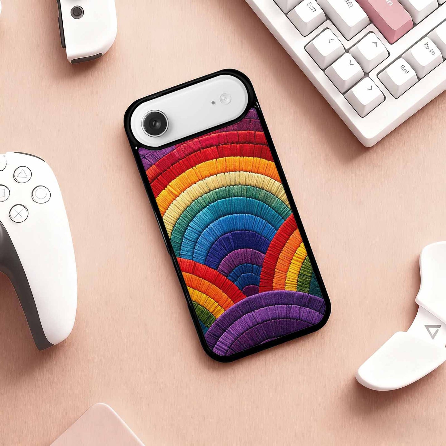 iPhone 17 Air Case — Vivid Camo Rainbow Pride Camo, Original Design Phone Case