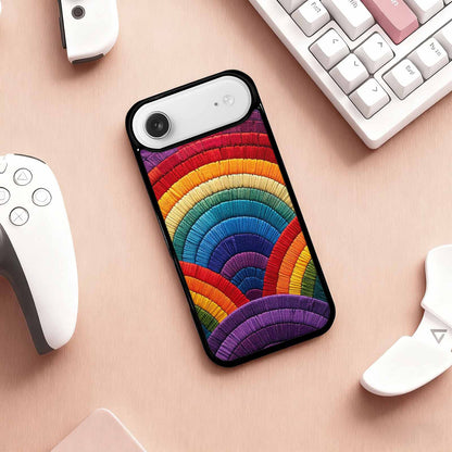 iPhone 17 Air Case — Vivid Camo Rainbow Pride Camo, Original Design Phone Case