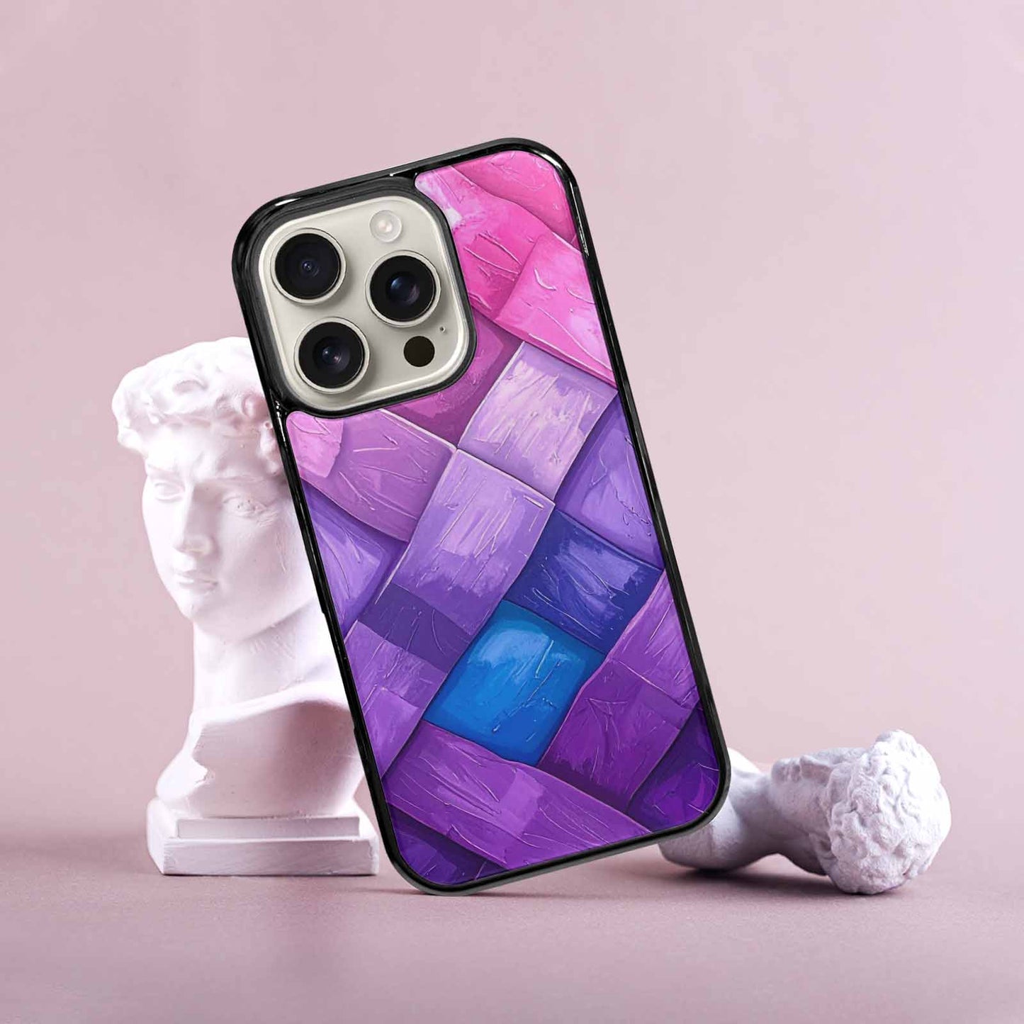 iPhone 16 Pro Case — Bisexual Flag Color Theme Small Rainbow, Custom Print Case Cover