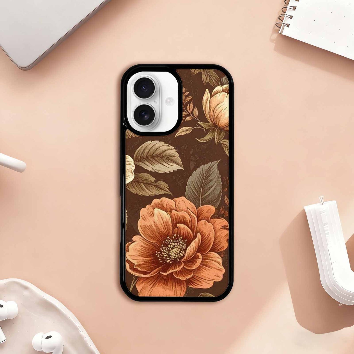 iPhone 17 Case — Vintage Botanical Art Pattern Floral, Personalized Phone Case
