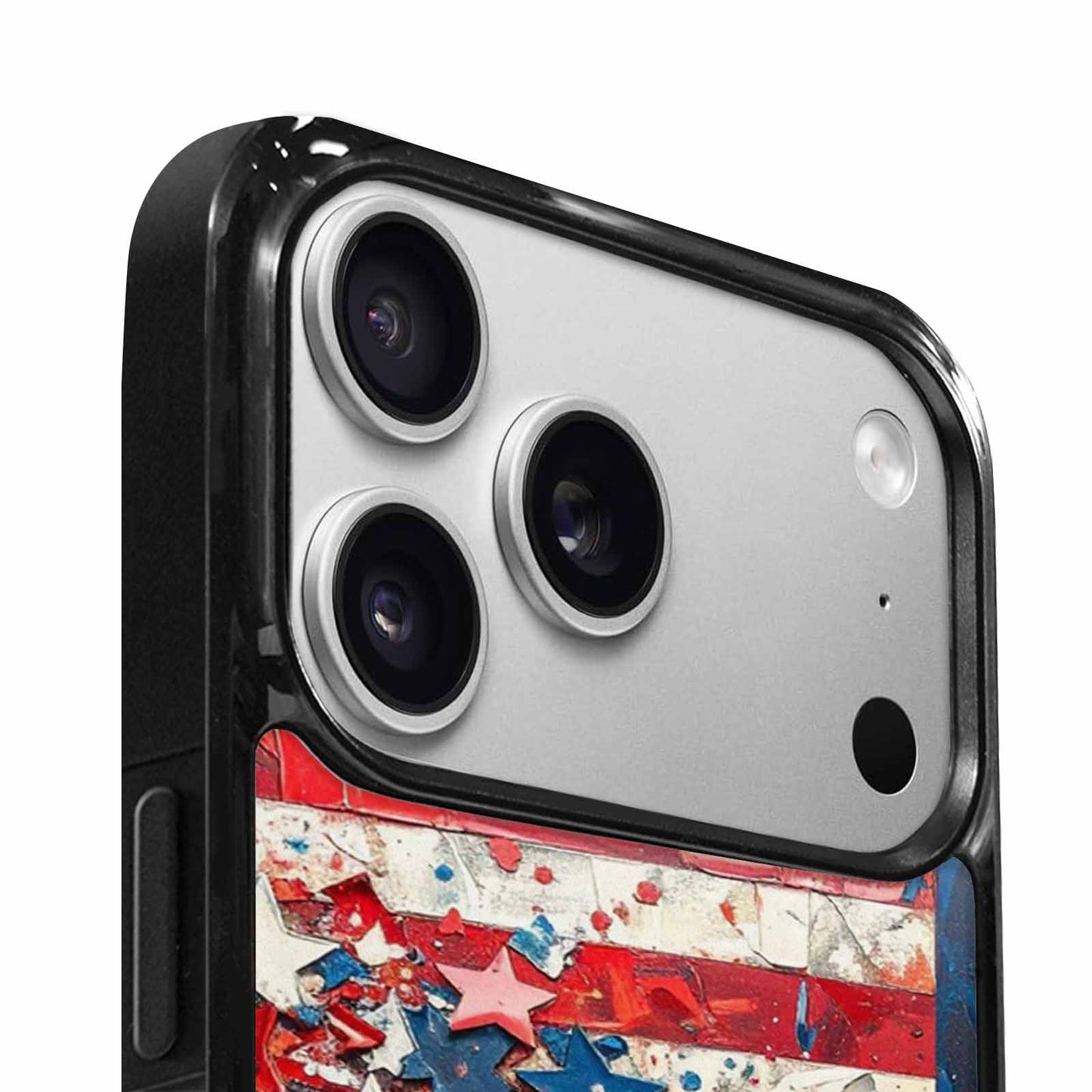 iPhone 17 Pro Case — Patriotic Stars And Stripes American Galaxy, Original Design Phone Case