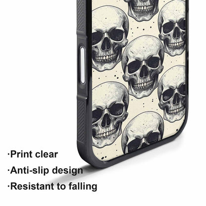 iPhone 17 Pro Max Case — Skull Dark Art Gothic Print Gothic, Custom Printed Phone Case