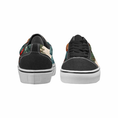 MEN'S Christmas Holly Snowflake Canvas Lace-Up Cottagecore Custom Shoes
