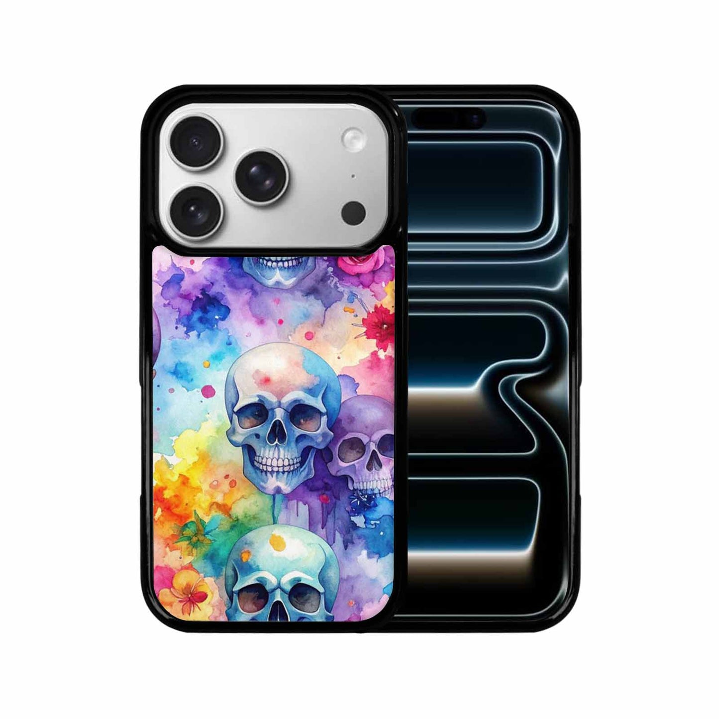 iPhone 17 Pro Case — Kulls Watercolor Skulls Small Skull Gothic, Original Design Phone Case