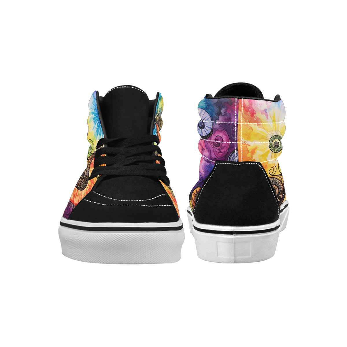 MEN'S Tie High Top Canvas Aesthetic Custom Shoes