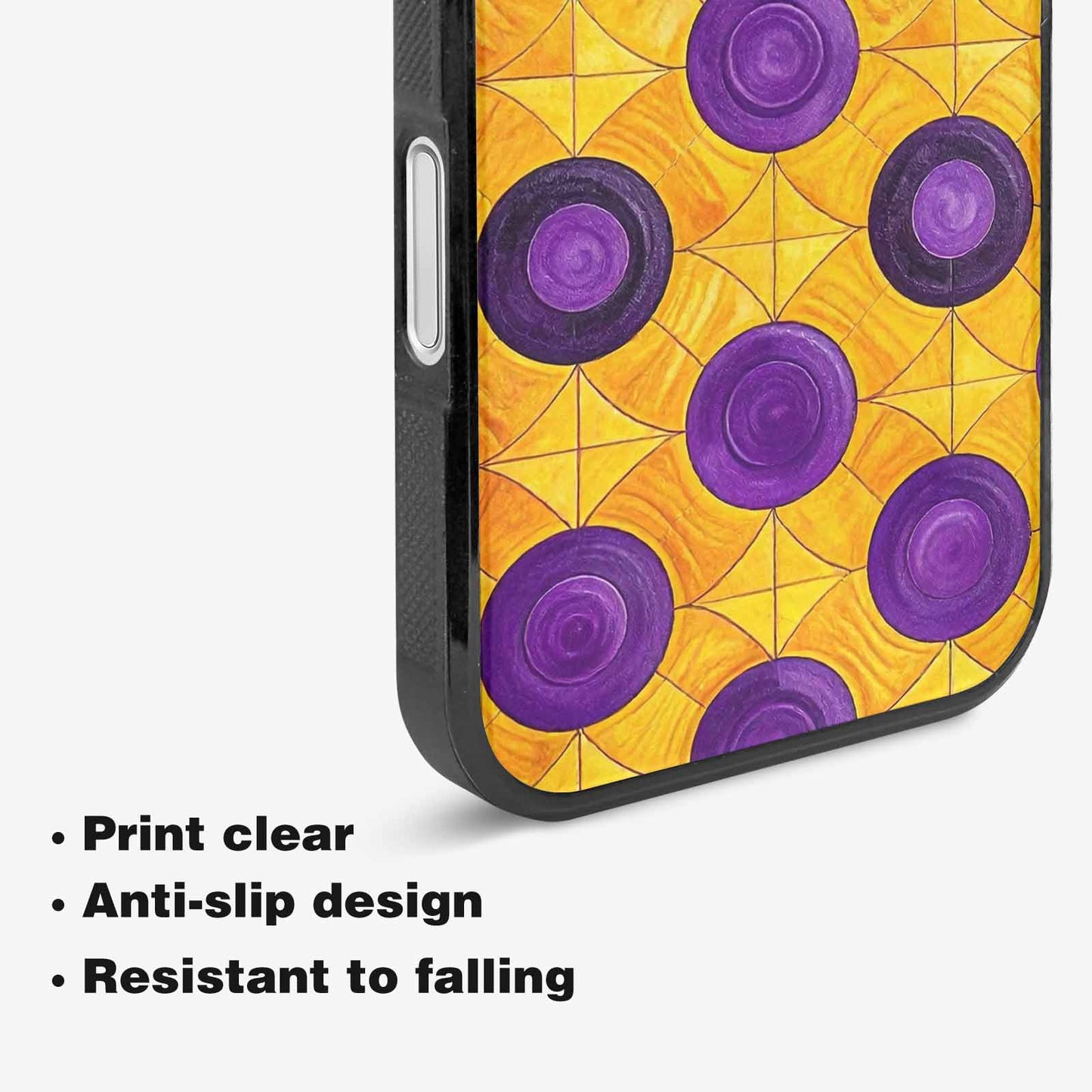 iPhone 16 Plus Case — Intersex Flag Color Theme Small Rainbow, Custom Designed Case Cover