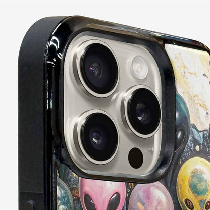 iPhone 15 Pro Max Case — Aliens Marblemelting Aliens Pa, Custom Print Case Cover