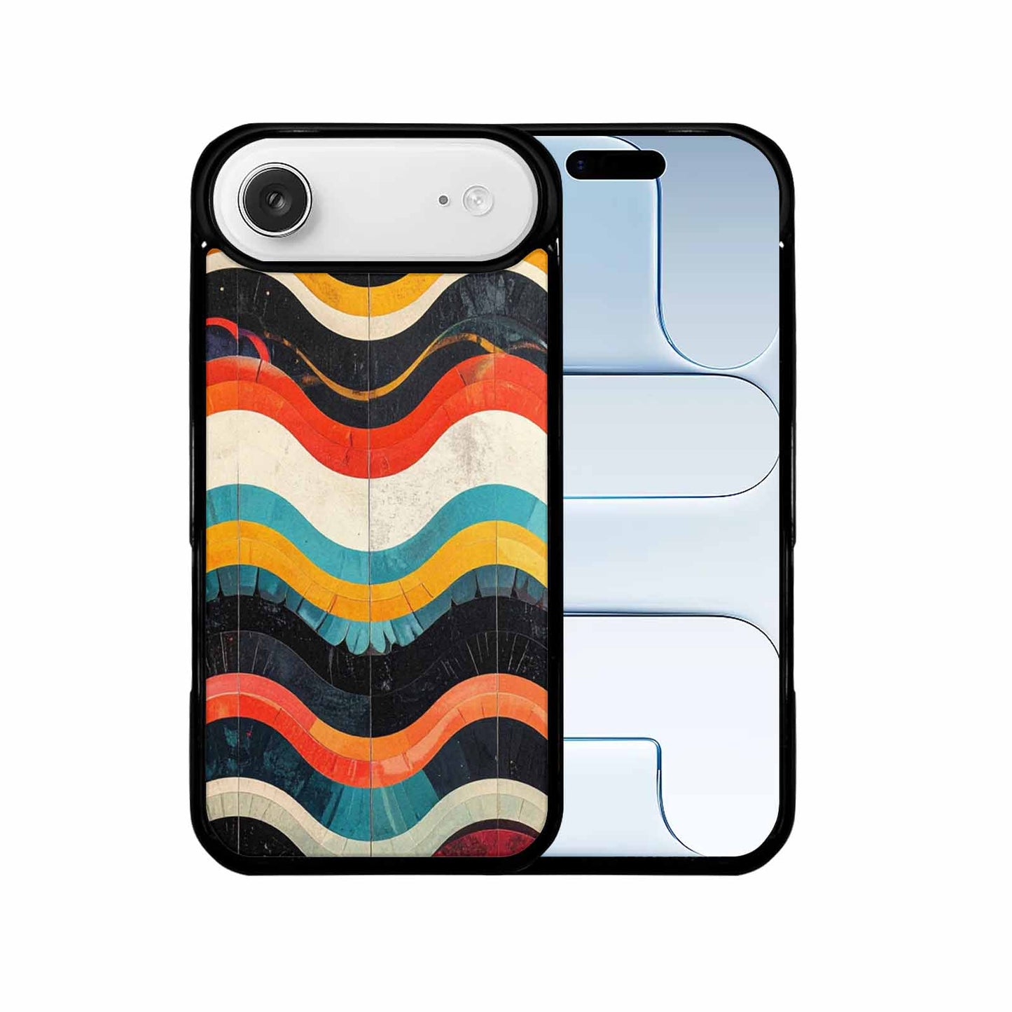 iPhone 17 Air Case — Retro Wave Scallop Stripe Small Retro, Custom Made Phone Cover