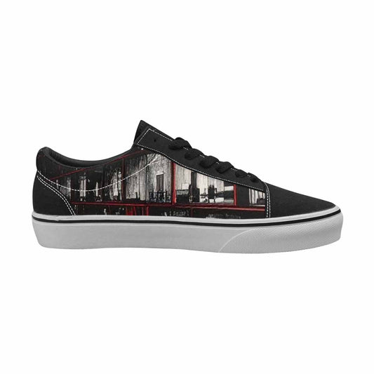 WOMEN'S Liminal Space Fragment Lace-Up Canvas Vivid Custom Sneakers