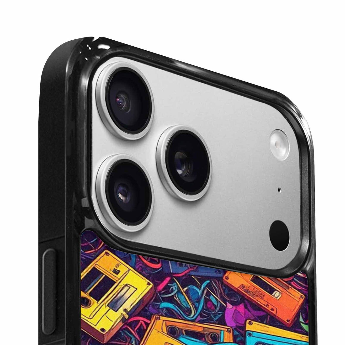 iPhone 17 Pro Max Case — Retro Cassette Tape Pattern Retro Vintage, Custom Made Phone Cover