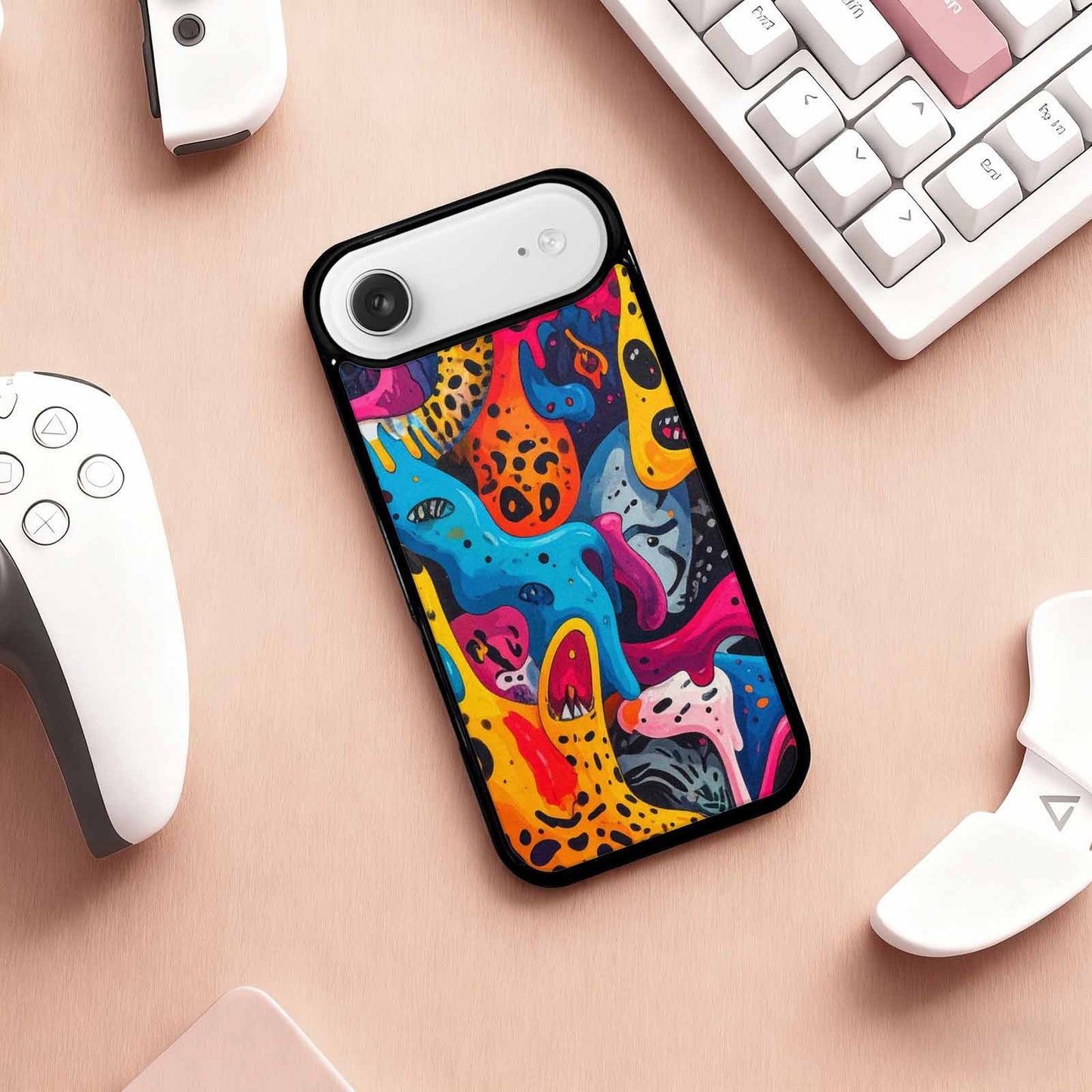 iPhone 17 Air Case — Melting Aliens Pattern Hundreds Of Alien, Custom Print Case Cover