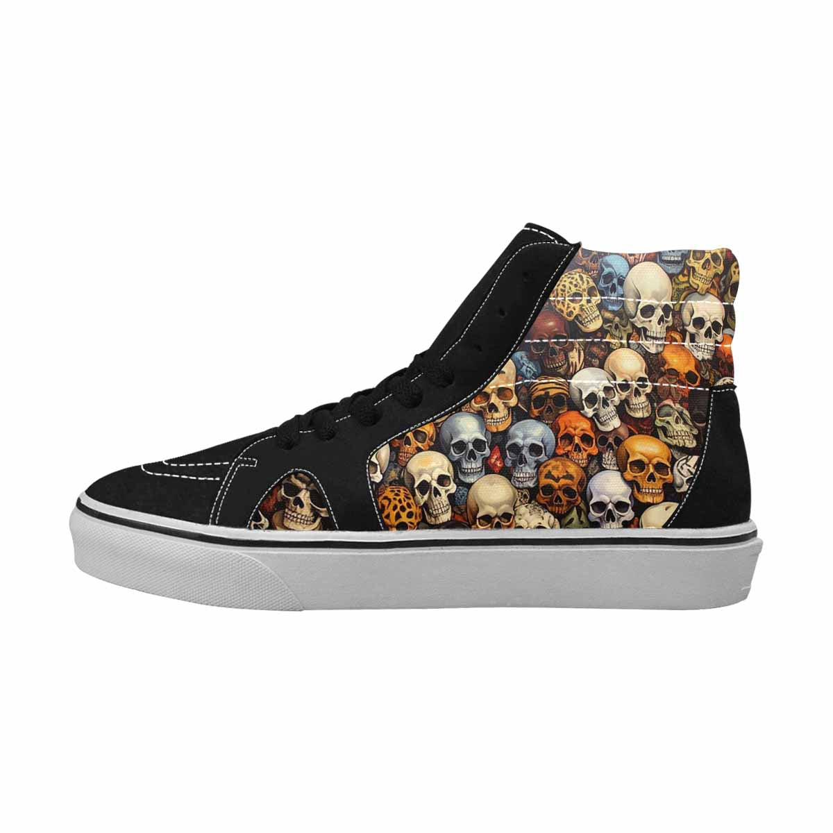 MEN'S Skulls High Top Canvas Dark Academia Sneakers