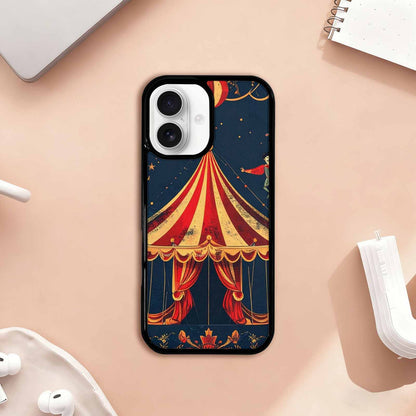 iPhone 17 Case — Vintage Circus Art Pattern Retro Vintage, Custom Made Phone Cover