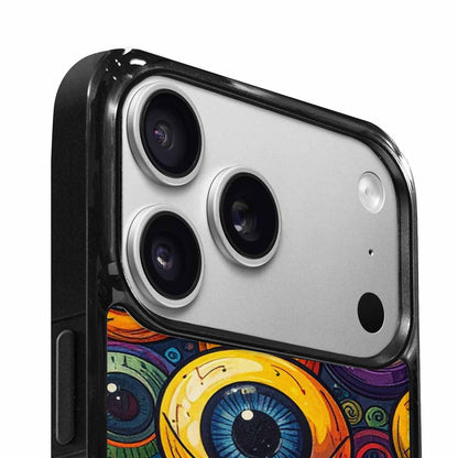 iPhone 17 Pro Case — Seamless Tileable Pattern Of Overlapping Cartoon, Original Design Phone Case