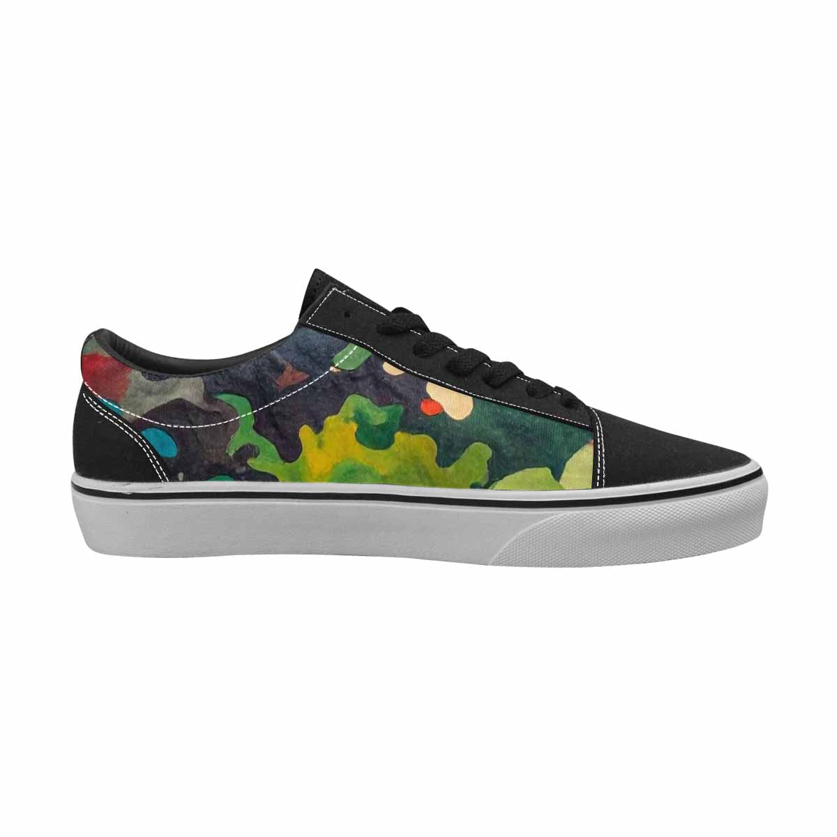 WOMEN'S Camo Patches Lace-Up Canvas Neon Fantasy Shoes