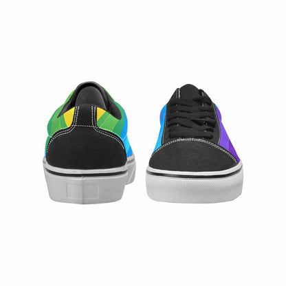 WOMEN'S Rainbow Pride Canvas Lace-Up Dreamcore Custom Shoes