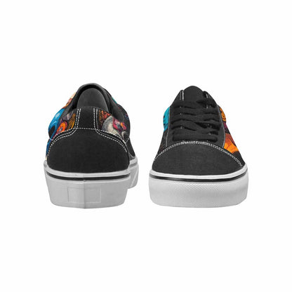 WOMEN'S Skulls (general) Skulls Lace-Up Canvas Surreal Shoes
