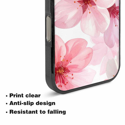 iPhone 16 Pro Max Case — Japanese Cherry Blossom Pattern Sakura Flowers, Unique Phone Case Design