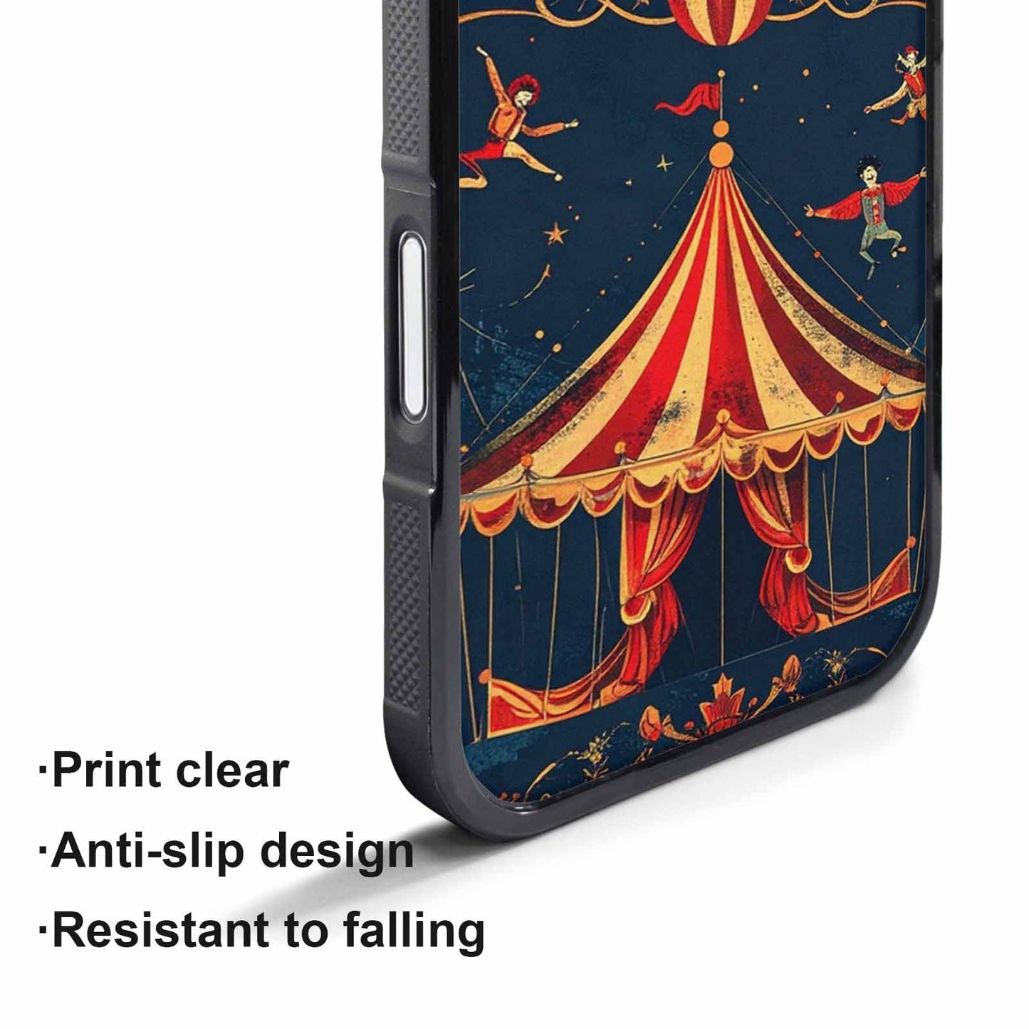 iPhone 17 Pro Case — Vintage Circus Art Pattern Retro Vintage, Custom Designed Case Cover
