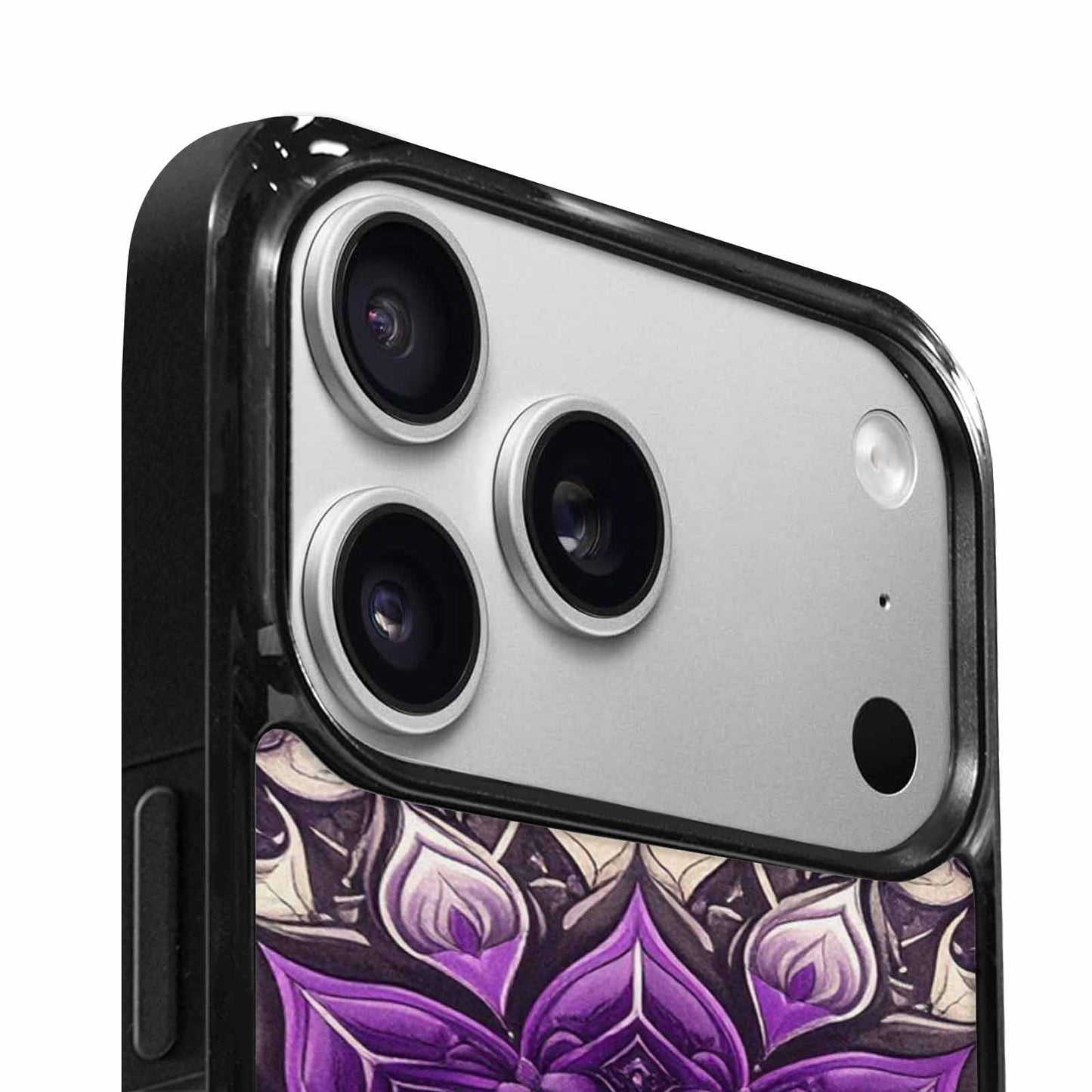 iPhone 17 Pro Case — Small Mandala Pattern Randomly Varying Floral, Custom Printed Phone Case